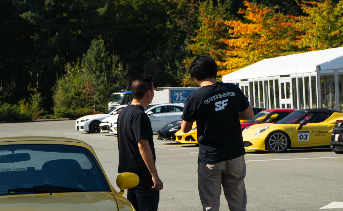 Speed Factor crew in the paddock on a track day