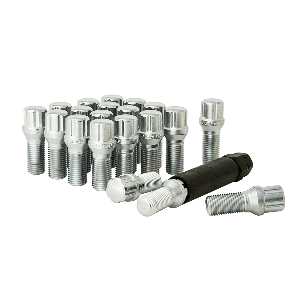 Gorilla Automotive 5LUG 14-1.50 SPLINE BOLT WIK CHR 27MM