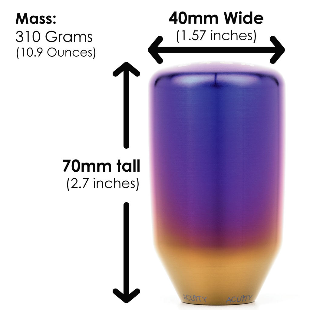ACUITY ESCO-TI BURNT TITANIUM SHIFT KNOB ( M10X1.5 )