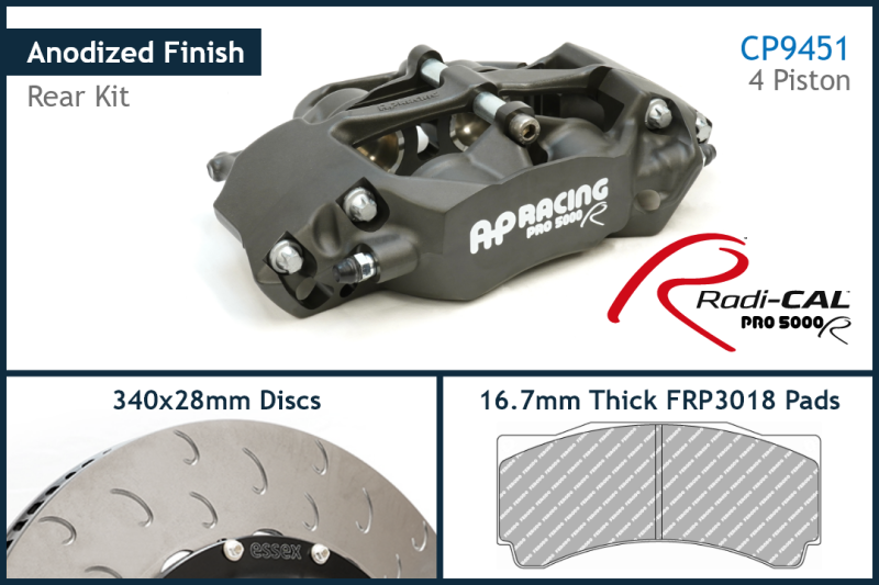 AP Racing by Essex Radi-CAL Competition Brake Kit (Rear CP9451/340mm) - GR86/BRZ
