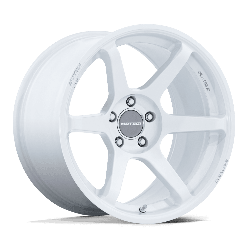 MOTEGI BATTLE VI 18X9.5 5X4.5 72 +35 MA-WHT-PRL