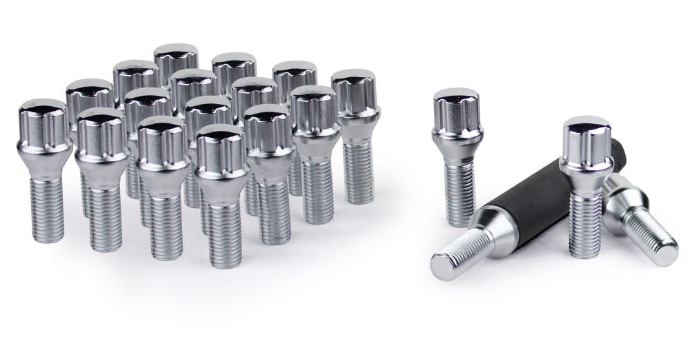 Gorilla Automotive 5LUG 15-1.25 SPLINE BOLT WIK CHR 28MM