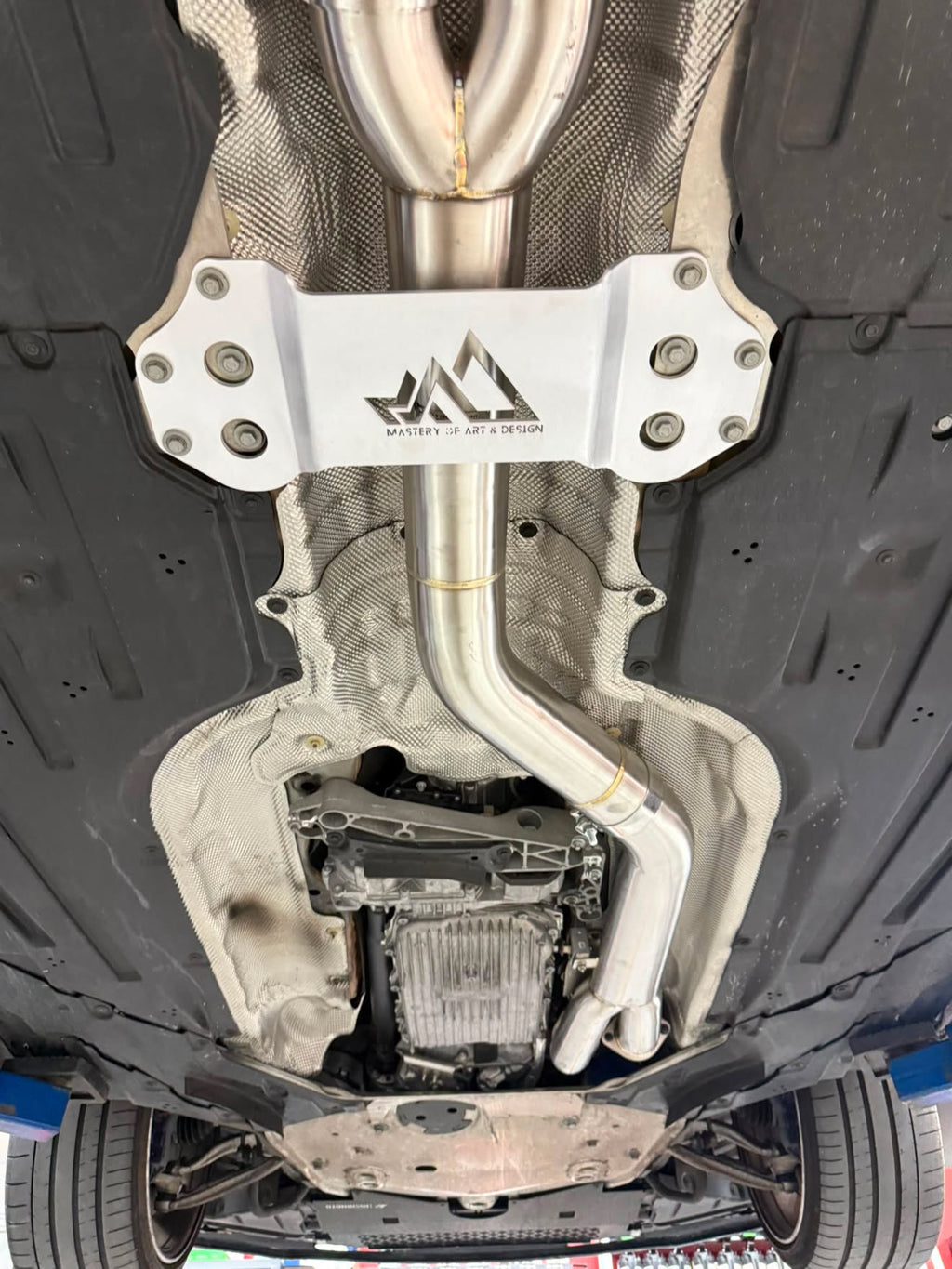 MAD BMW S58 4" Fat Boy Single Midpipe M3 M4 G80 G82