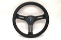 NARDI COMPETITION 330MM STEERING WHEEL - BLACK SUEDE / RED STITCH