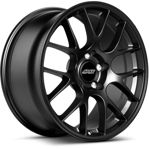 APEX EC-7 18 X 8.5 +35 5 X 120 CB72.56 SATIN BLACK – official APEX product image