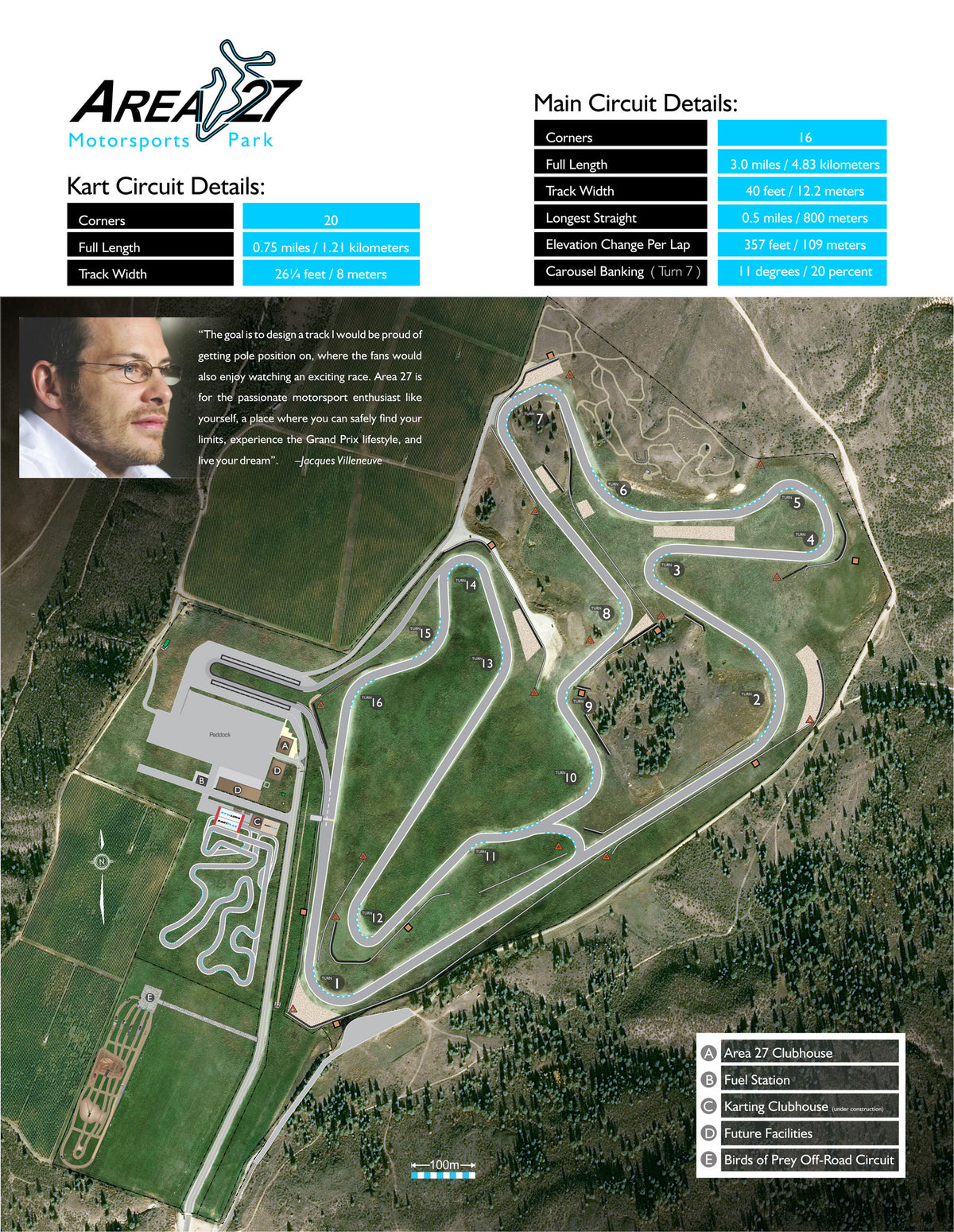 Area 27 Motorsports Park track map