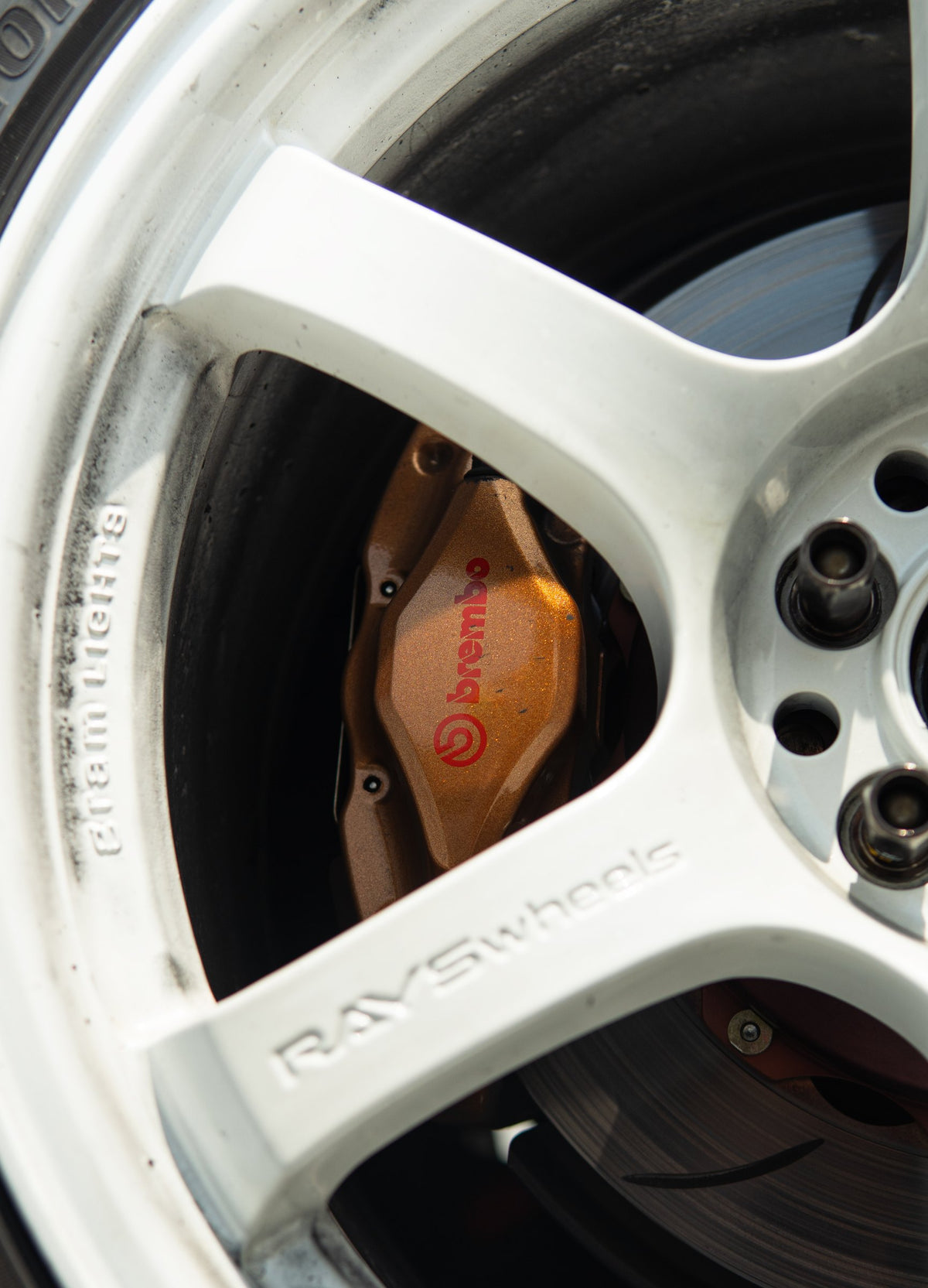 Wheel and brake detail on the Subaru BRZ tS
