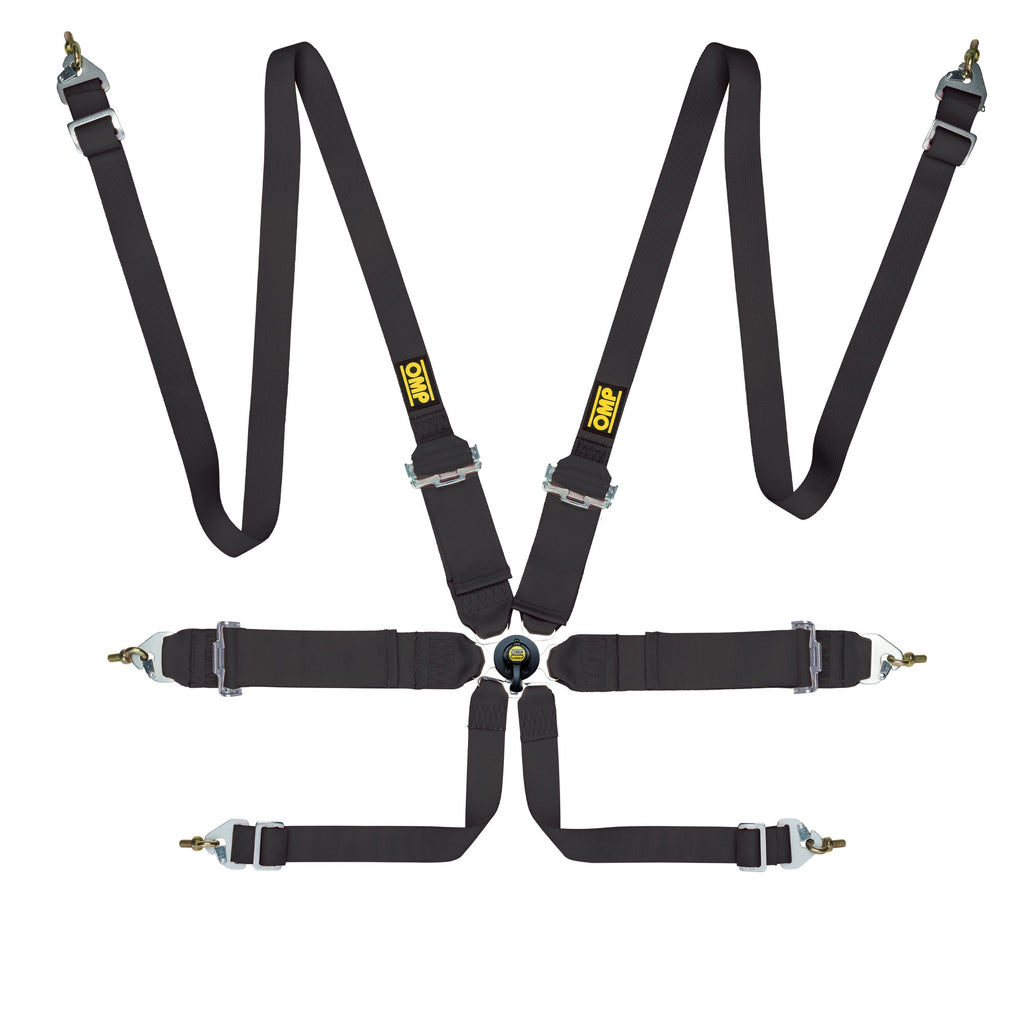 OMP First 3/2 Racing Harness Black