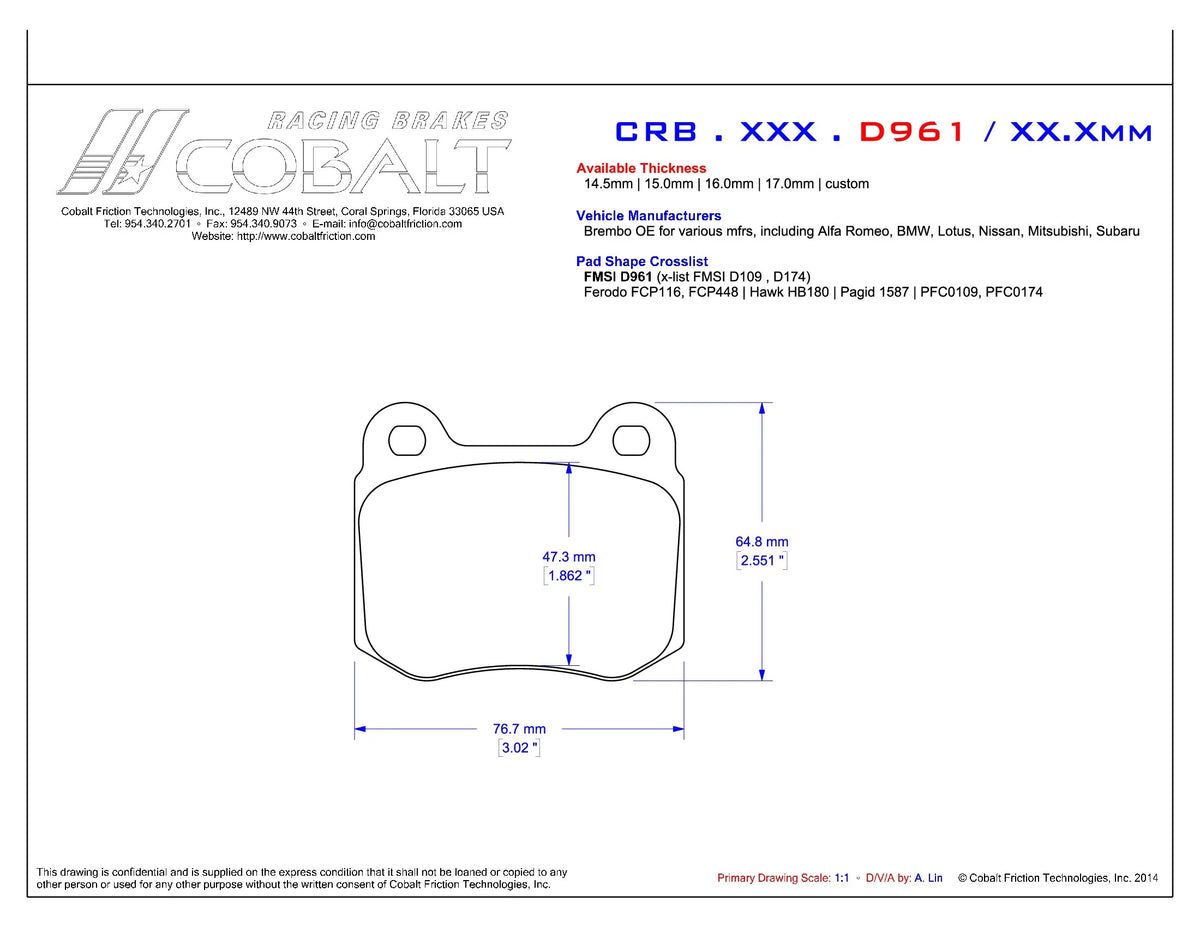 Cobalt XR3 Rear - GR86/BRZ Brembo