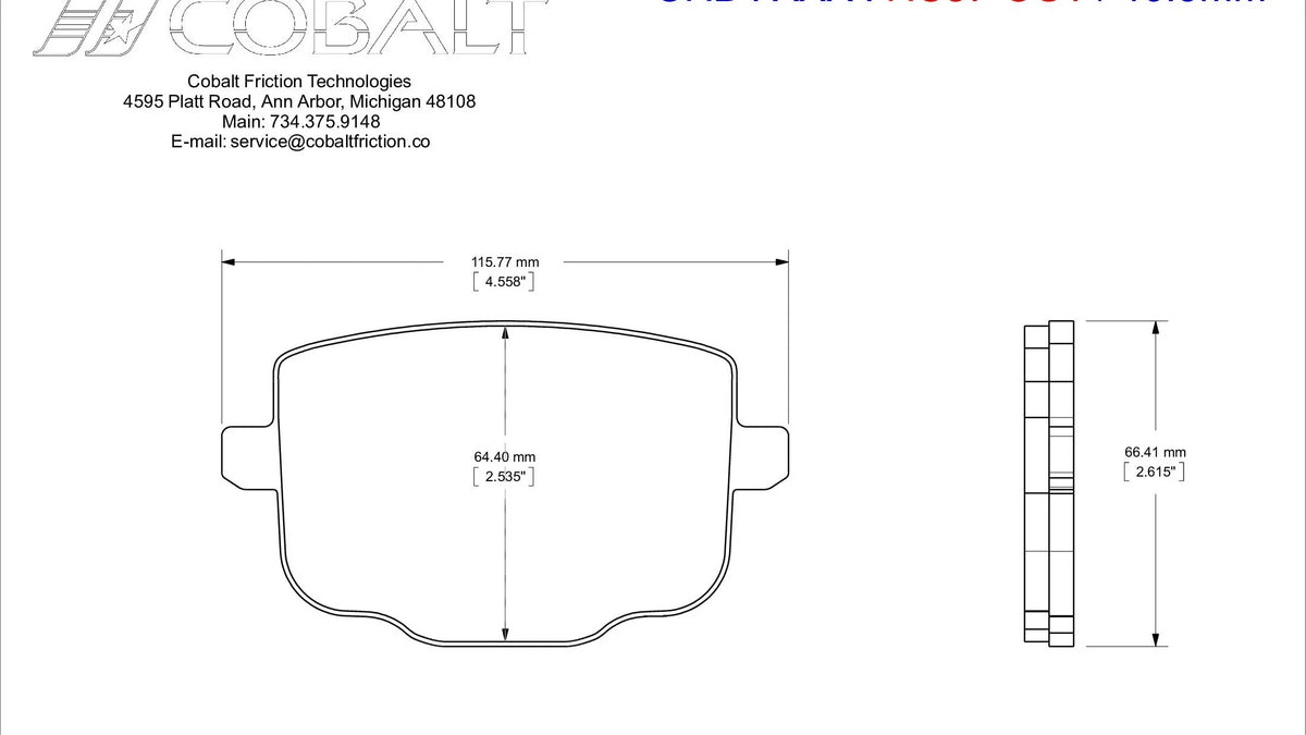 Cobalt XR3 Front Pad - G8X M2